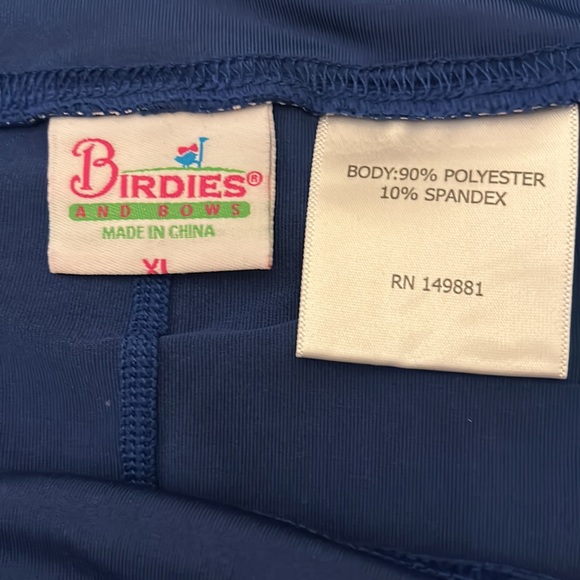 Birdies Size XL golf skort.  Blue/white - Picture 3 of 5